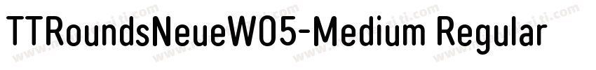 TTRoundsNeueW05-Medium Regular字体转换